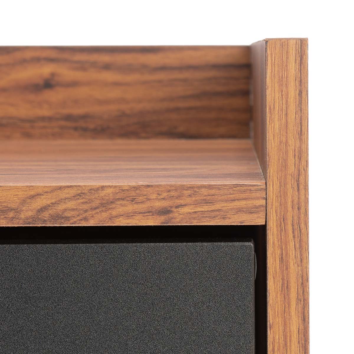 Safavieh Safiya 2 Shelf Media Stand , MED9602 - Walnut/Black