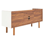 Safavieh Diara 1 Shelf Media Stand , MED9603 - Walnut/White