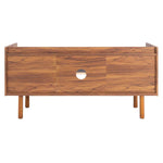 Safavieh Diara 1 Shelf Media Stand , MED9603 - Walnut/White