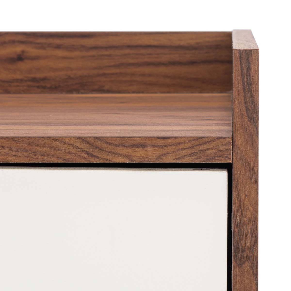 Safavieh Diara 1 Shelf Media Stand , MED9603 - Walnut/White