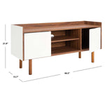 Safavieh Diara 1 Shelf Media Stand , MED9603 - Walnut/White