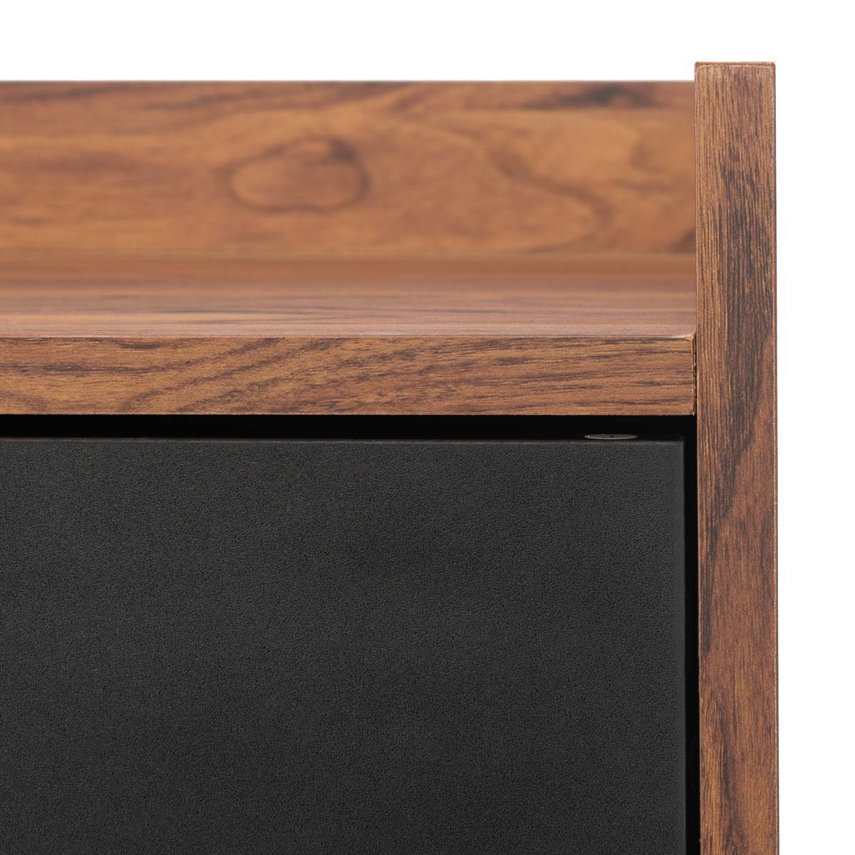 Safavieh Diara 1 Shelf Media Stand , MED9603 - Walnut/Black