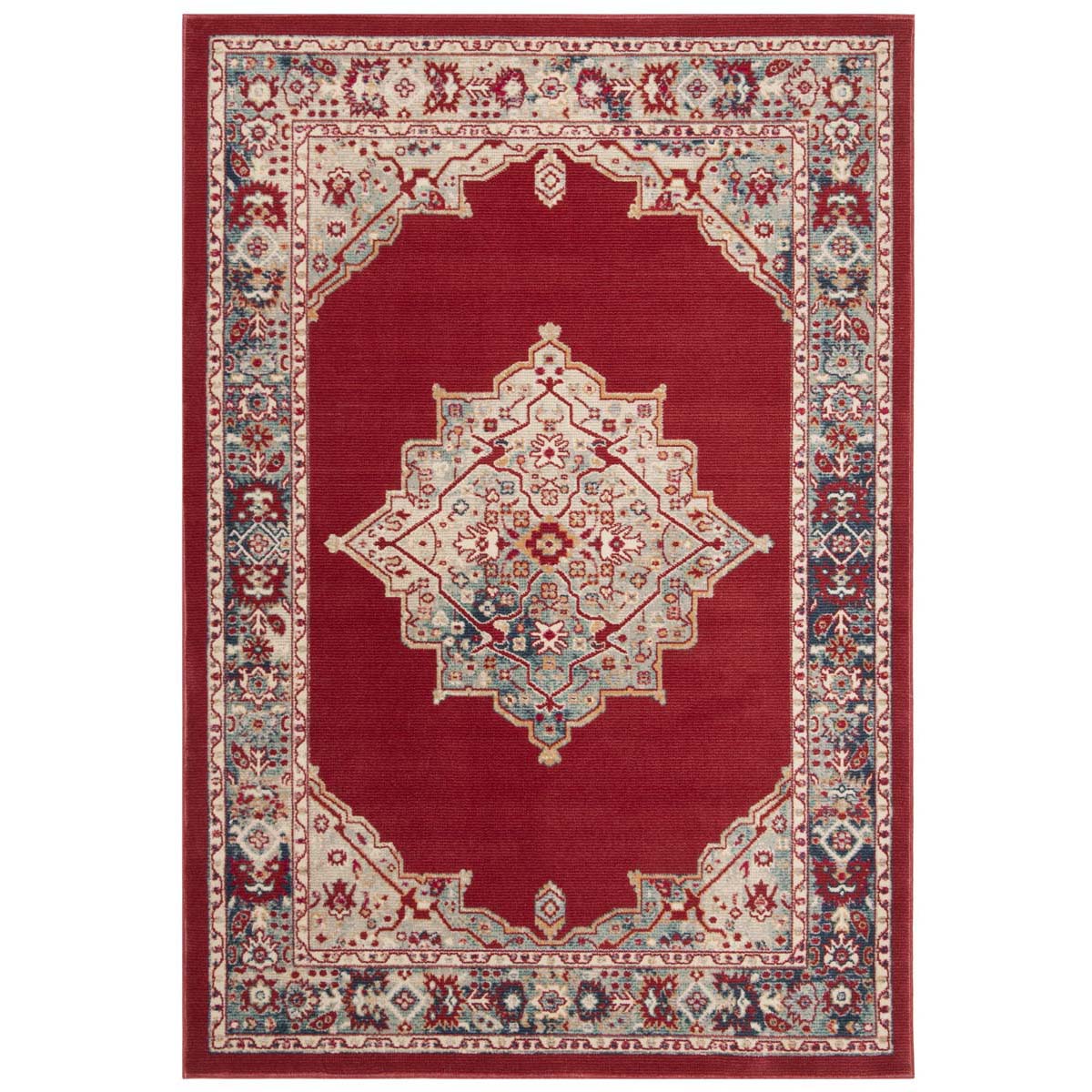 Safavieh Merlot 300 312 Rug, MER312 - Red / Aqua
