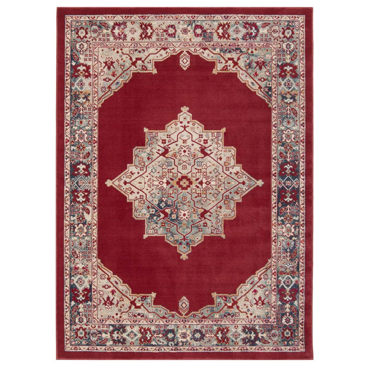 Safavieh Merlot 300 312 Rug, MER312 - Red / Aqua