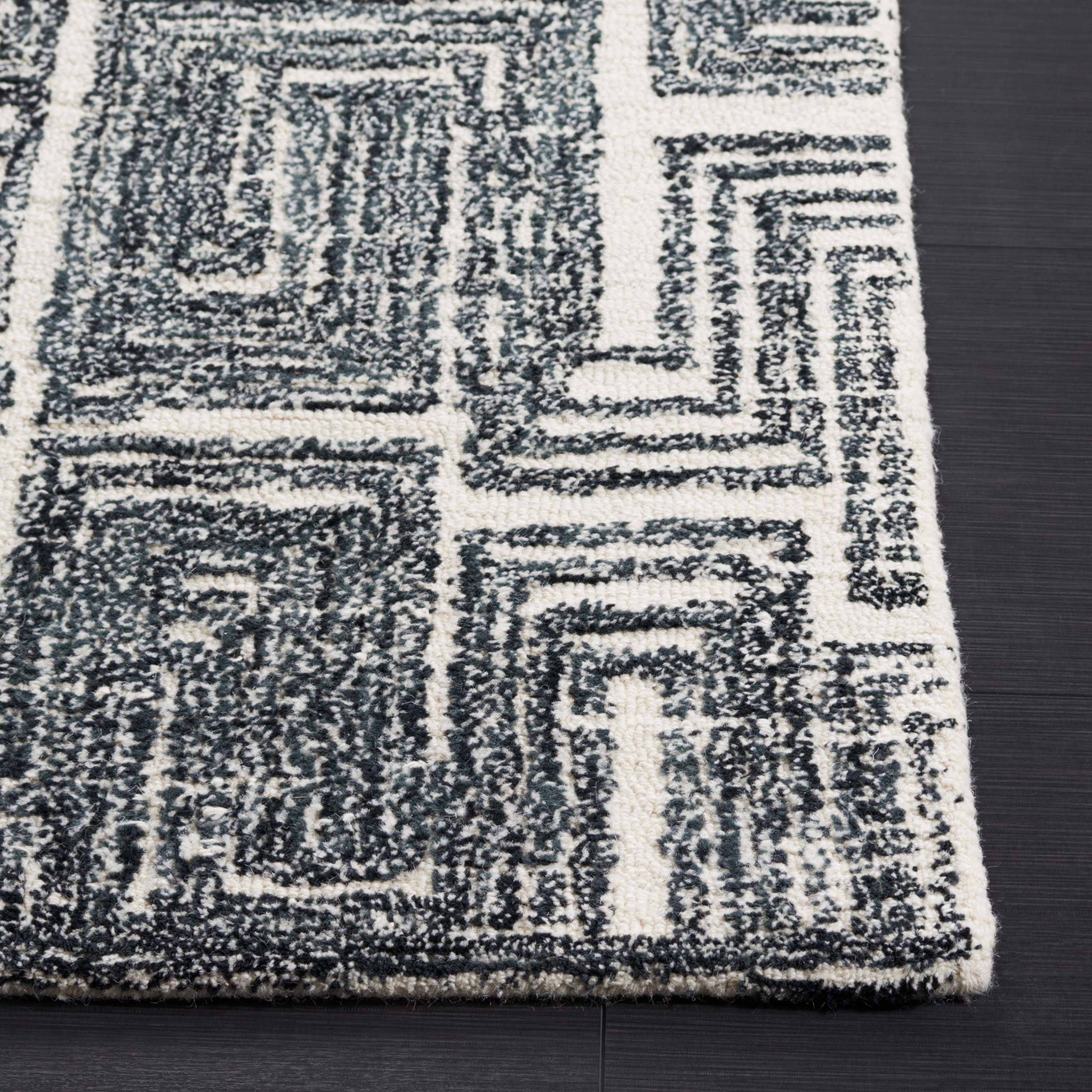 Safavieh Metro 177 Rug, MET177 - Black / Ivory