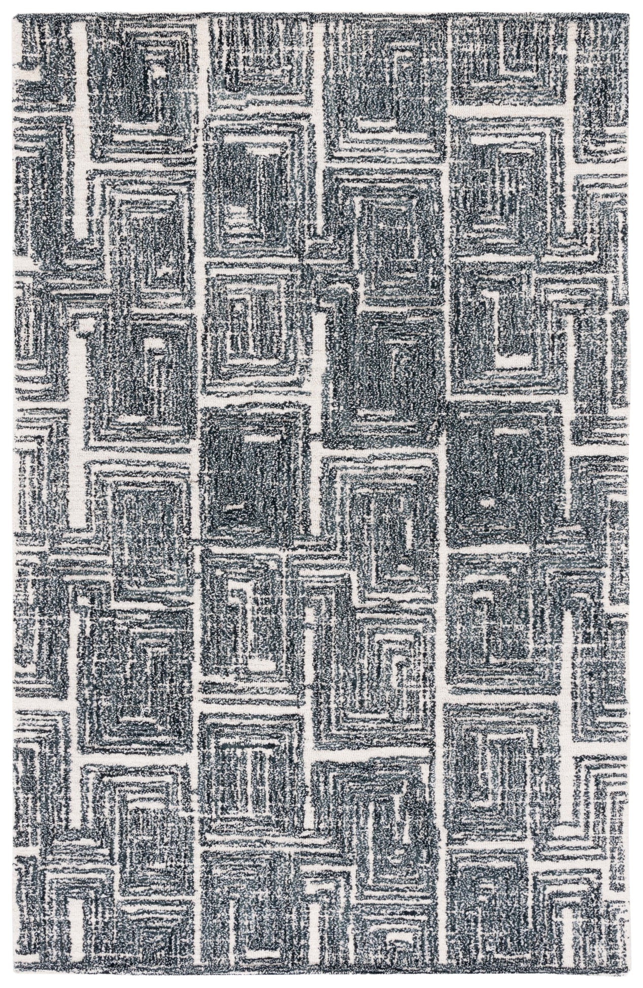 Safavieh Metro 177 Rug, MET177 - Black / Ivory