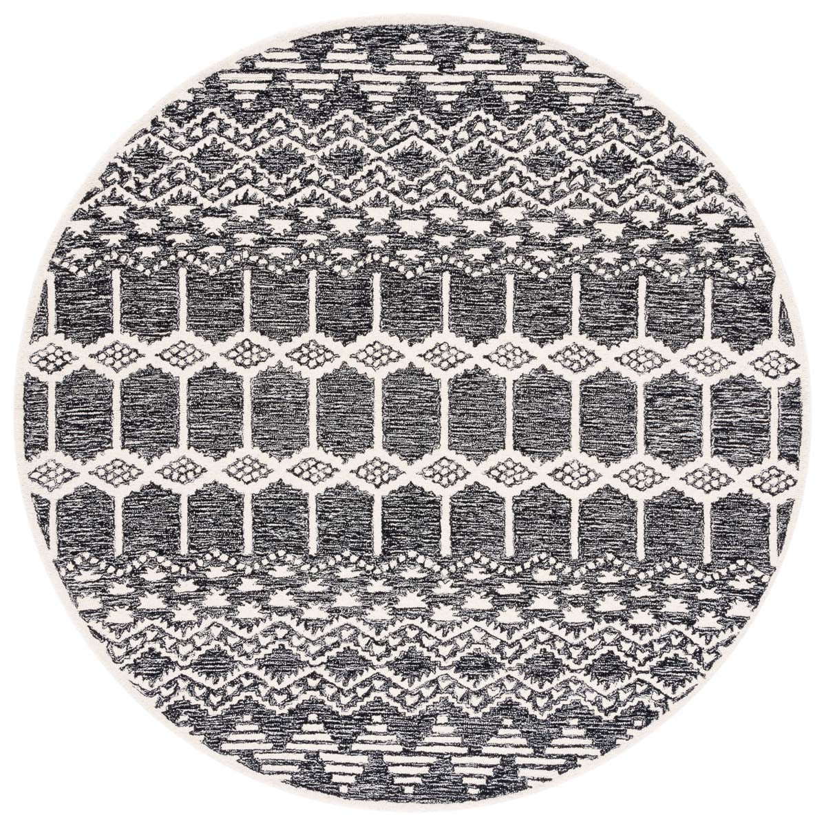 Safavieh Metro 253 Rug, MET253 - Black / Ivory