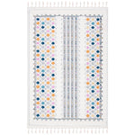 Safavieh Moroccan Fringe Shag 102 Rug, MFG102 - Ivory / Grey