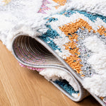 Safavieh Moroccan Fringe Shag 106 Rug, MFG106 - Grey / Ivory