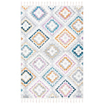 Safavieh Moroccan Fringe Shag 106 Rug, MFG106 - Grey / Ivory