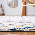 Safavieh Moroccan Fringe Shag 112 Rug, MFG112 - Ivory / Grey