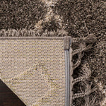 Safavieh Moroccan Fringe Shag 241 Rug, MFG241 - Grey / Cream