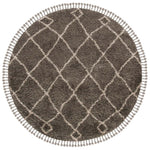Safavieh Moroccan Fringe Shag 241 Rug, MFG241 - Grey / Cream