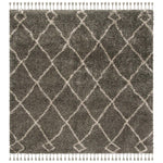 Safavieh Moroccan Fringe Shag 241 Rug, MFG241 - Grey / Cream
