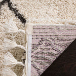 Safavieh Moroccan Fringe Shag 241 Rug, MFG241 - Cream / Charcoal