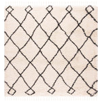 Safavieh Moroccan Fringe Shag 241 Rug, MFG241 - Cream / Charcoal