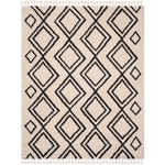Safavieh Moroccan Fringe Shag 247 Rug, MFG247 - Cream / Charcoal