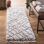 Safavieh Moroccan Fringe Shag 316 Rug, MFG316 - Ivory / Grey