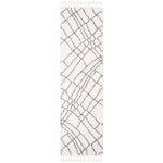 Safavieh Moroccan Fringe Shag 316 Rug, MFG316 - Ivory / Grey