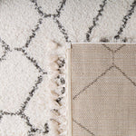 Safavieh Moroccan Fringe Shag 316 Rug, MFG316 - Ivory / Grey