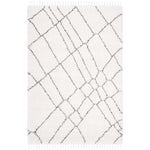 Safavieh Moroccan Fringe Shag 316 Rug, MFG316 - Ivory / Grey