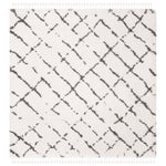 Safavieh Moroccan Fringe Shag 329 Rug, MFG329 - Ivory / Grey