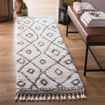 Safavieh Moroccan Fringe Shag 333 Rug, MFG333 - Ivory / Grey