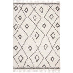Safavieh Moroccan Fringe Shag 333 Rug, MFG333 - Ivory / Grey