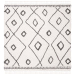 Safavieh Moroccan Fringe Shag 333 Rug, MFG333 - Ivory / Grey