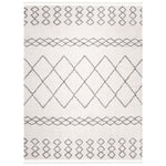 Safavieh Moroccan Fringe Shag 343 Rug, MFG343 - Ivory / Grey