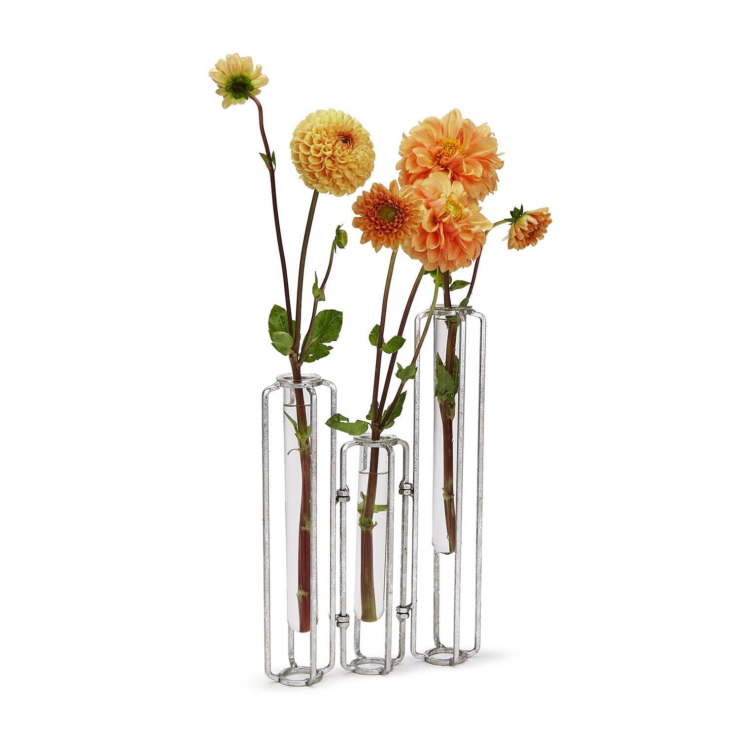 Lavoisier Set of 3 Hinged Flower Vases