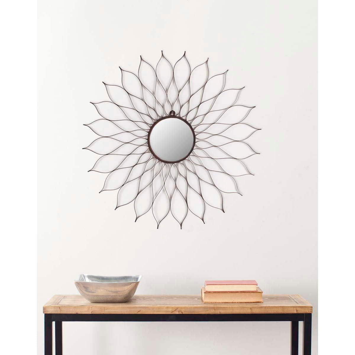 Safavieh Flower Mirror, MIR3000 - Rstc Powder Coated
