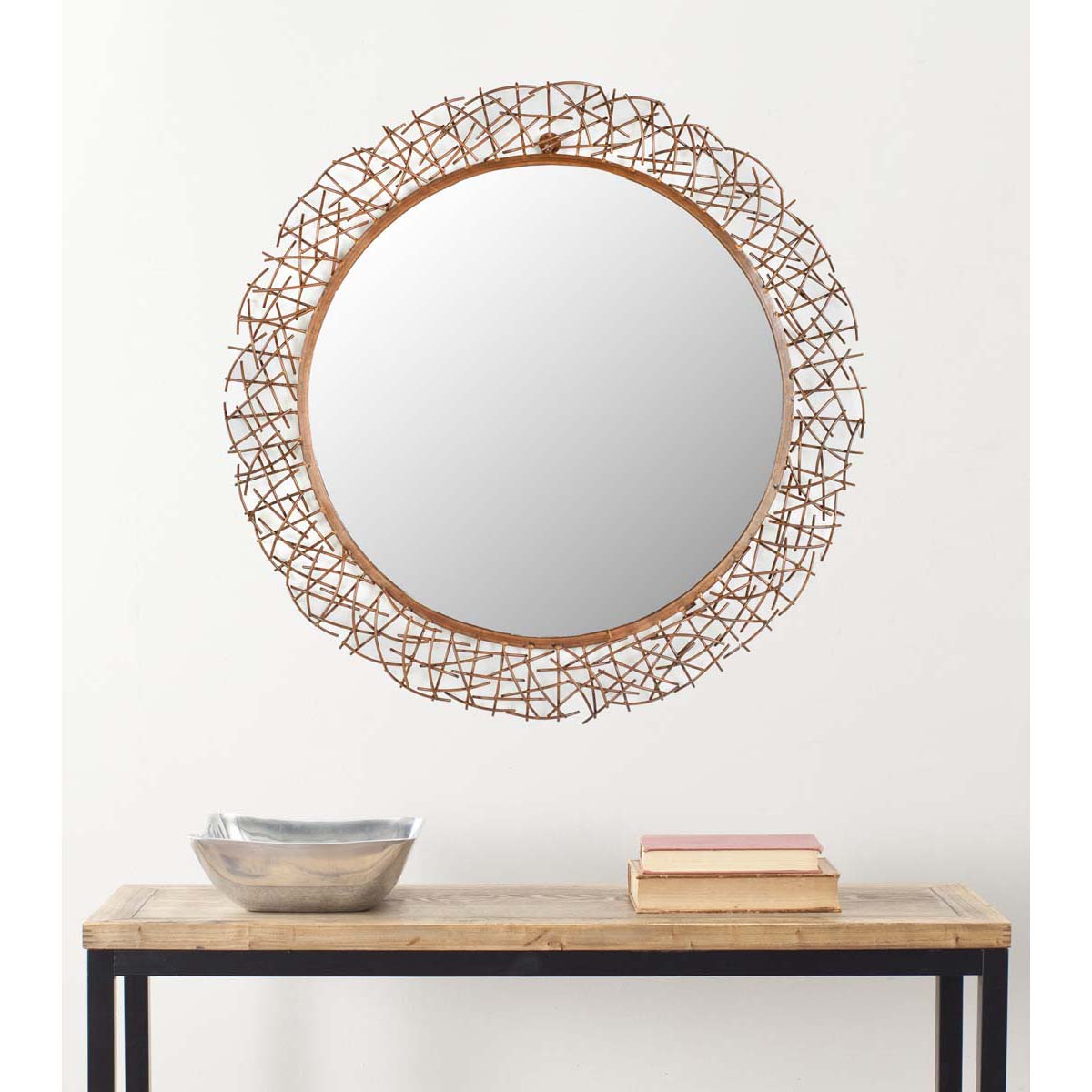 Safavieh Twig Mirror, MIR3004 - Burnt Copper