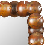 Safavieh Round Cup Mirror , MIR3005 - Burnt Copper W/clear P/coat