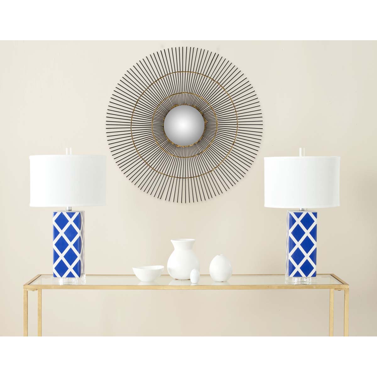 Safavieh Dark Greyit The Sun Mirror, MIR4021 - Natural