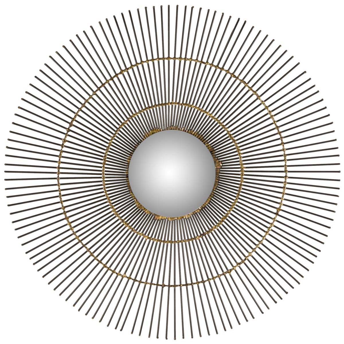 Safavieh Dark Greyit The Sun Mirror, MIR4021 - Natural