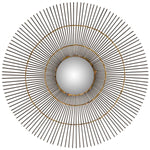 Safavieh Dark Greyit The Sun Mirror, MIR4021 - Natural