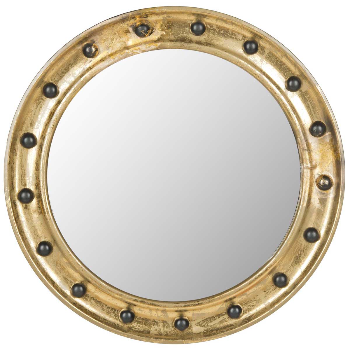 Safavieh Mariner Porthole Mirror, MIR4024 - Antique Gold
