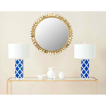 Safavieh Leaf Crown Sunburst Mirror, MIR4025 - Antique Gold