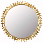 Safavieh Leaf Crown Sunburst Mirror, MIR4025 - Antique Gold