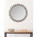 Safavieh Atlantis Chain Link Mirror, MIR4042 - Antique Copper