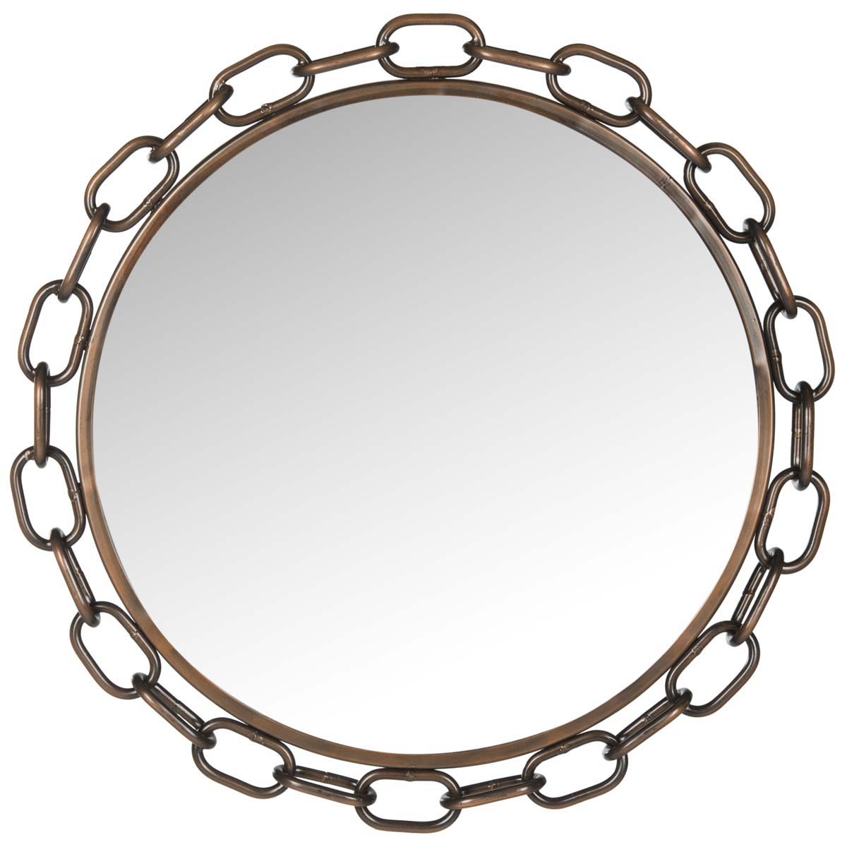 Safavieh Atlantis Chain Link Mirror, MIR4042 - Antique Copper