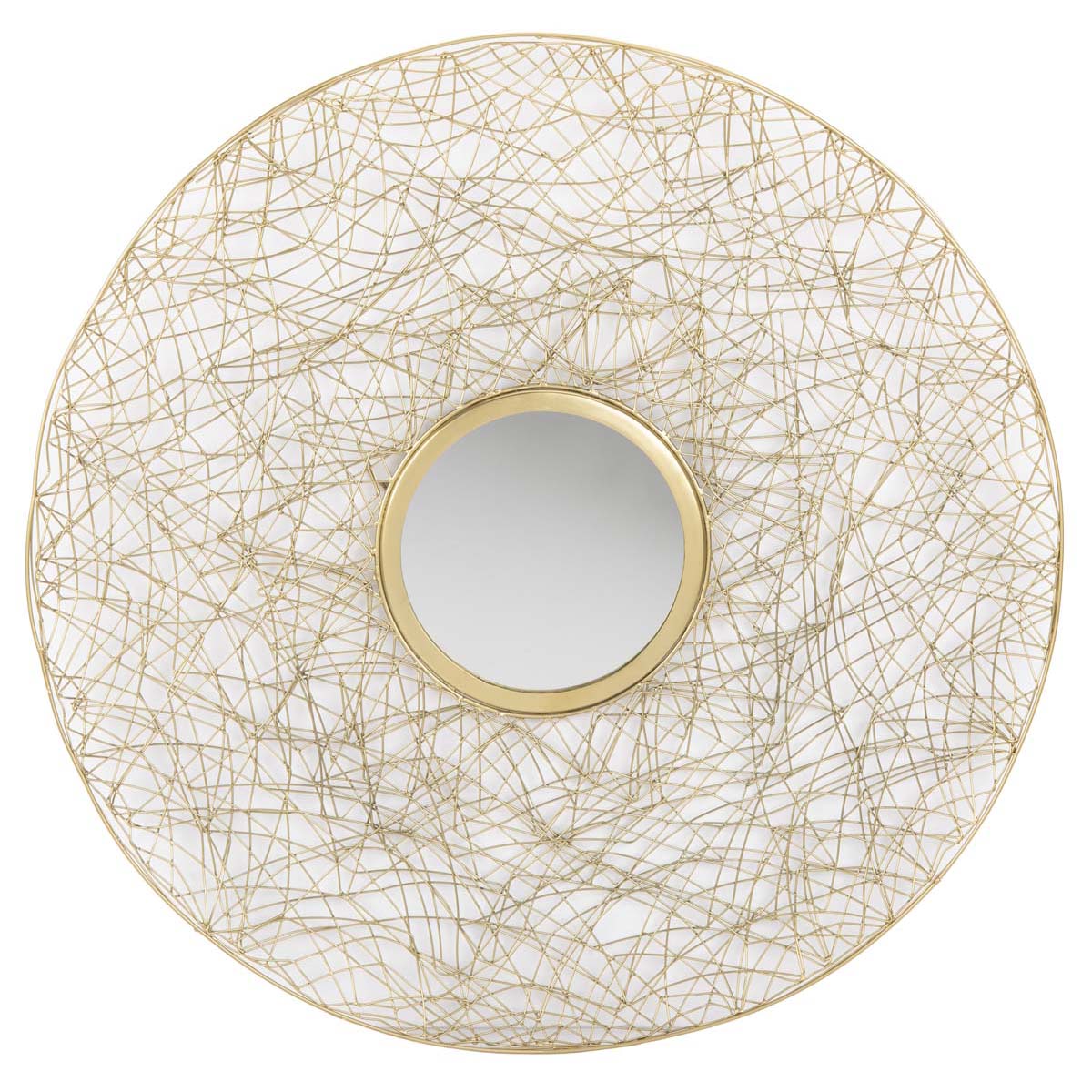 Safavieh Harner Mirror , MIR4092 - Shiny Brass Finish