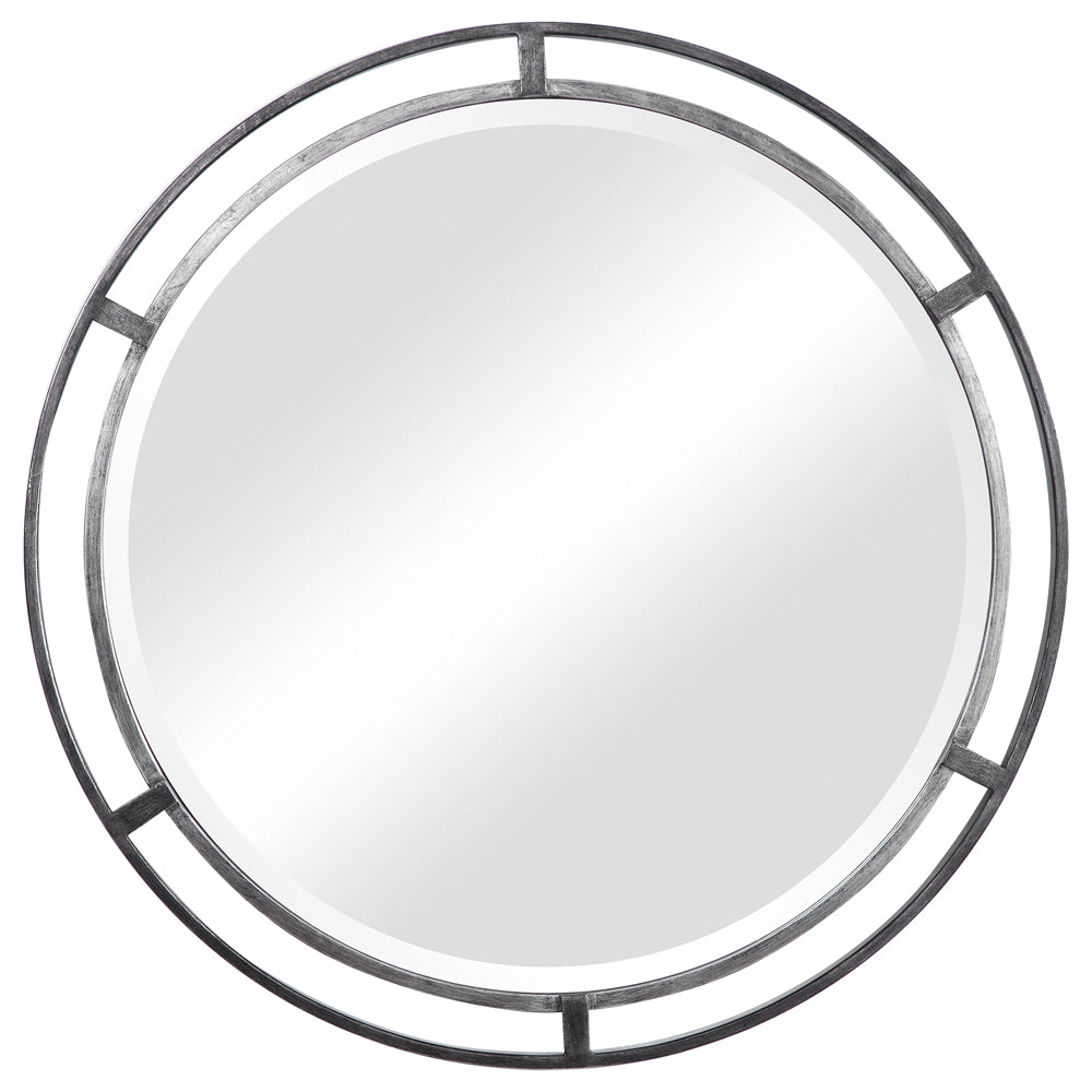 Decor Market 3-dimensional Design Mirror - Dark Silver