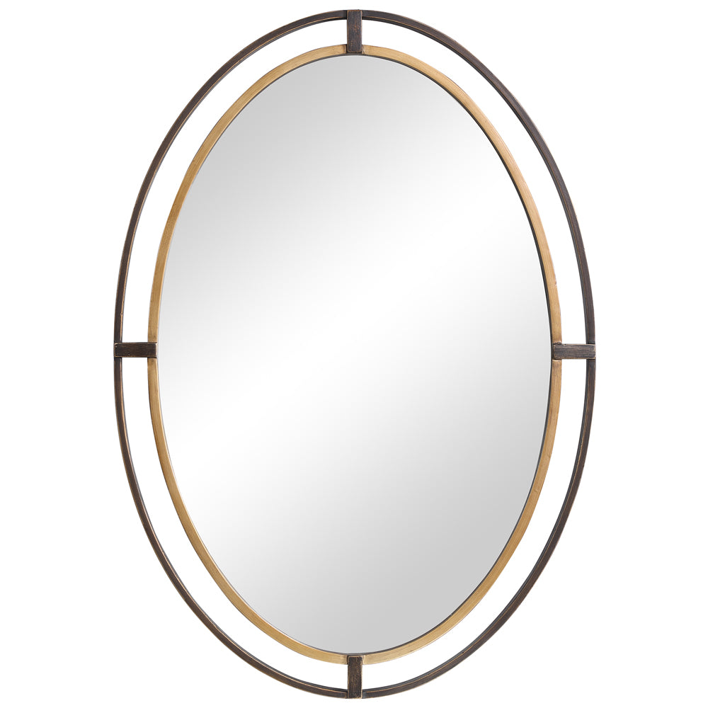 Decor Market Double Frame Mirror - Bronze/gold