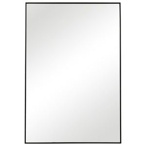 Decor Market Contemporary Thin Frame Mirror - Black