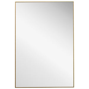 Decor Market Contemporary Thin Frame Mirror - Gold