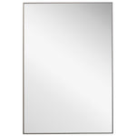 Decor Market Contemporary Thin Frame Mirror - Silver