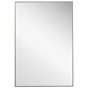 Decor Market Contemporary Thin Frame Mirror - Silver