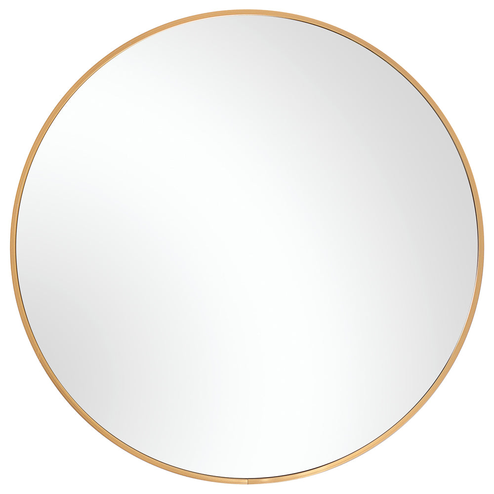 Decor Market Round Thin Frame Mirror - Gold